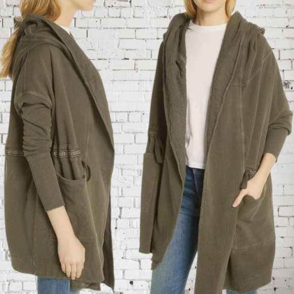 FREE PEOPLE Studio City Open Cardigan/ Jacket / Coat ~ EUC - Picture 3 of 12